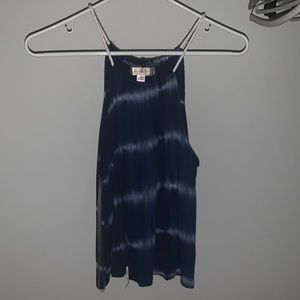 Blue tie dye crop top size medium